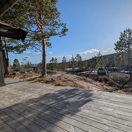 Fjellhytte Med Boblebad Og Utsikt Pa Blefjell Сasa de vacaciones