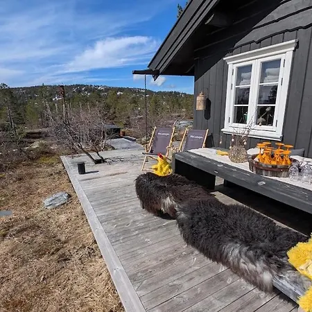 Fjellhytte Med Boblebad Og Utsikt Pa Blefjell
