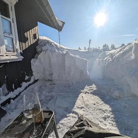 Fjellhytte Med Boblebad Og Utsikt Pa Blefjell Сasa de vacaciones Flesberg