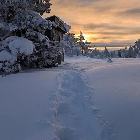 Fjellhytte Med Boblebad Og Utsikt Pa Blefjell Сasa de vacaciones *