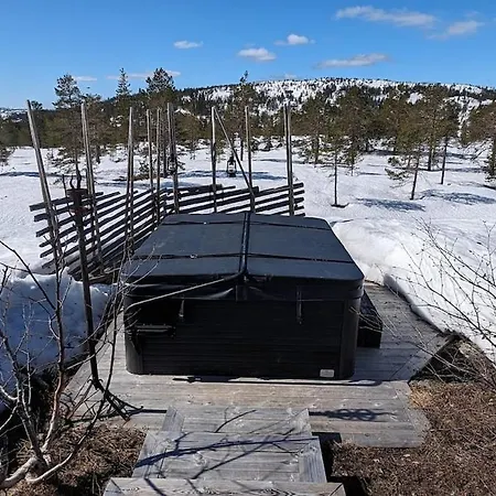 Fjellhytte Med Boblebad Og Utsikt Pa Blefjell